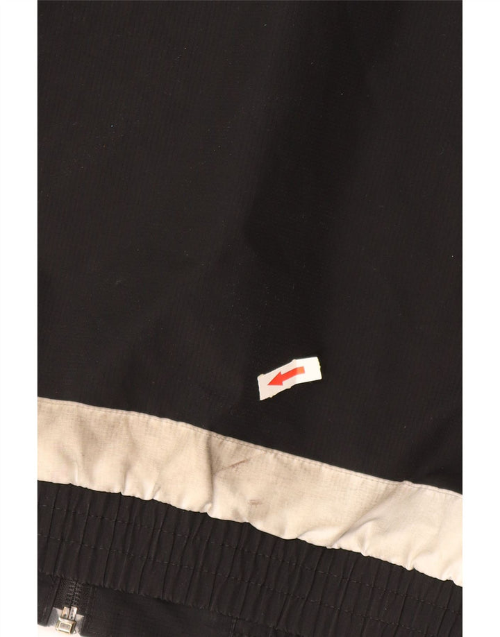 Giacca antipioggia da uomo ADIDAS con cappuccio UK 38 poliestere color block medio nero