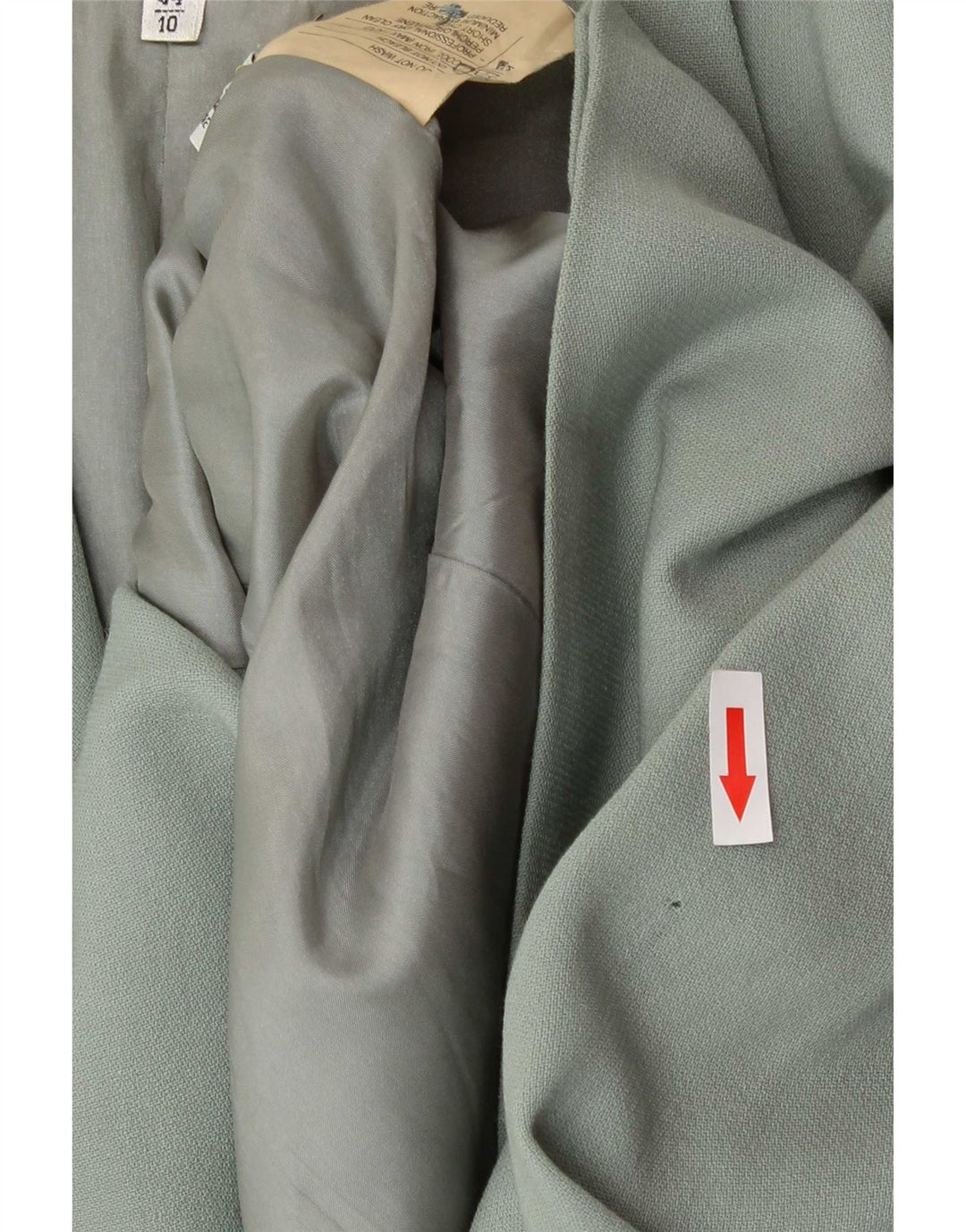Giacca Blazer a 2 Bottoni da Donna MANI IT 44 Verde Medio in Lana Vergine