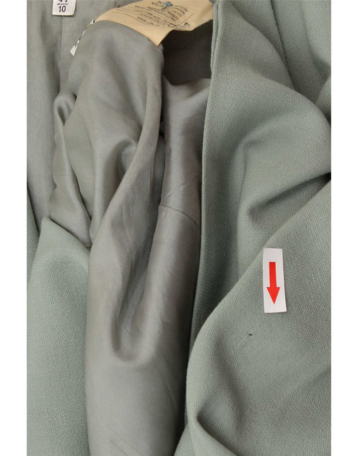 Giacca Blazer a 2 Bottoni da Donna MANI IT 44 Verde Medio in Lana Vergine
