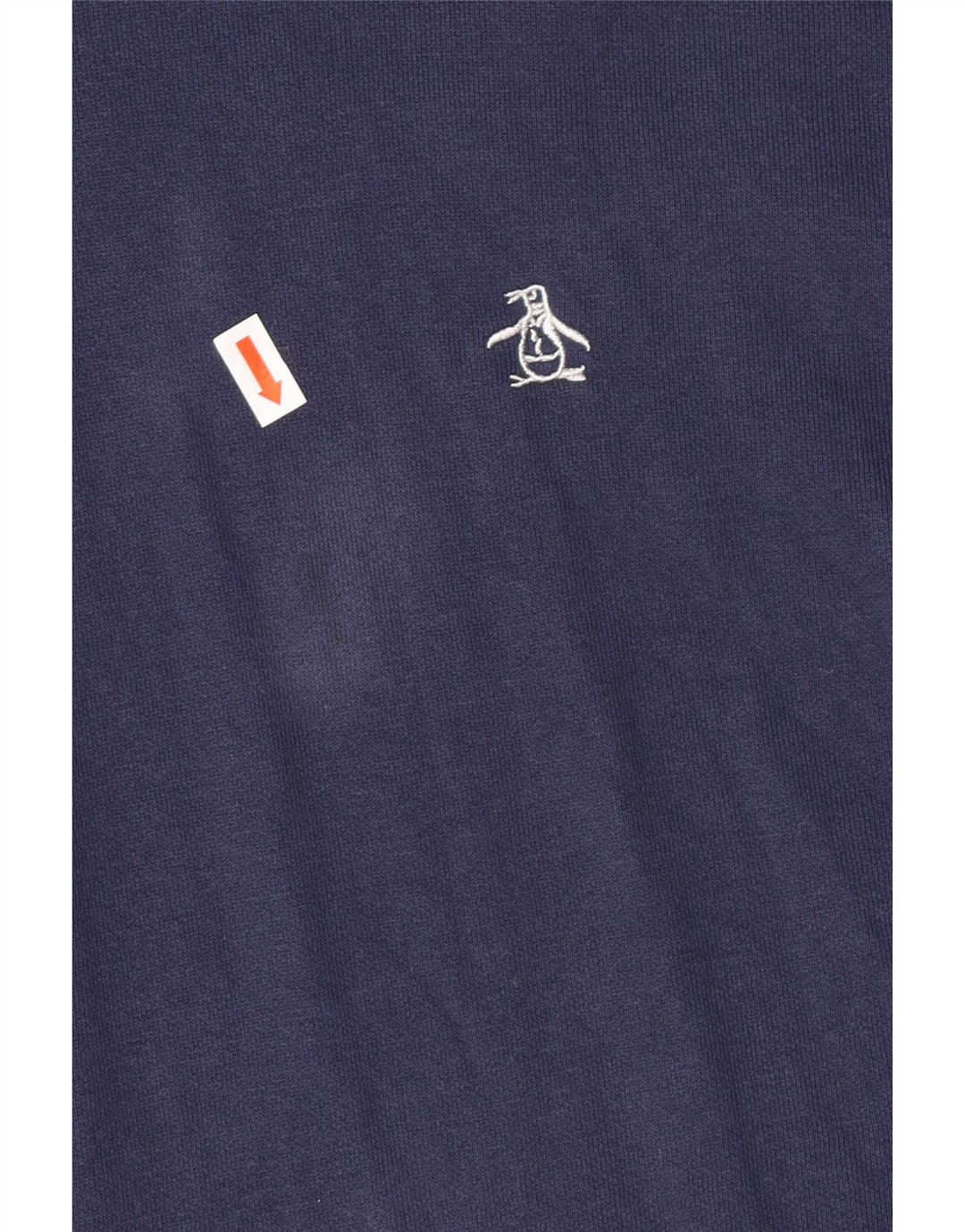 PENGUIN Felpa con cappuccio da uomo grande in cotone blu navy