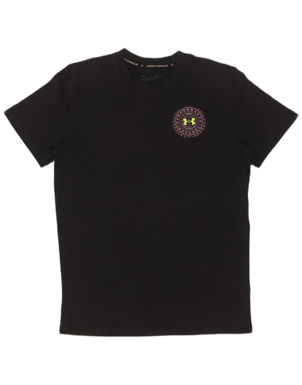 Maglietta grafica da uomo Under Armour Top Small in cotone nero