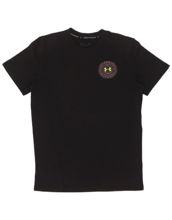 Maglietta grafica da uomo Under Armour Top Small in cotone nero