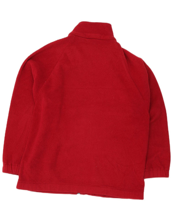 Giacca in pile oversize da donna Marks & Spencer UK 14 Large Rosso Poliestere