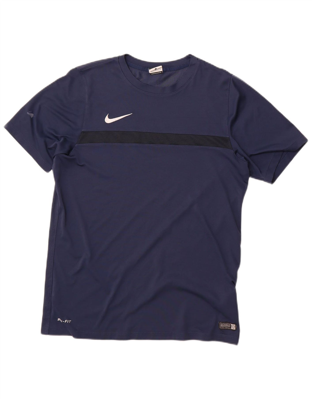 T-shirt Nike Dri Fit da uomo, taglia grande, in poliestere blu navy