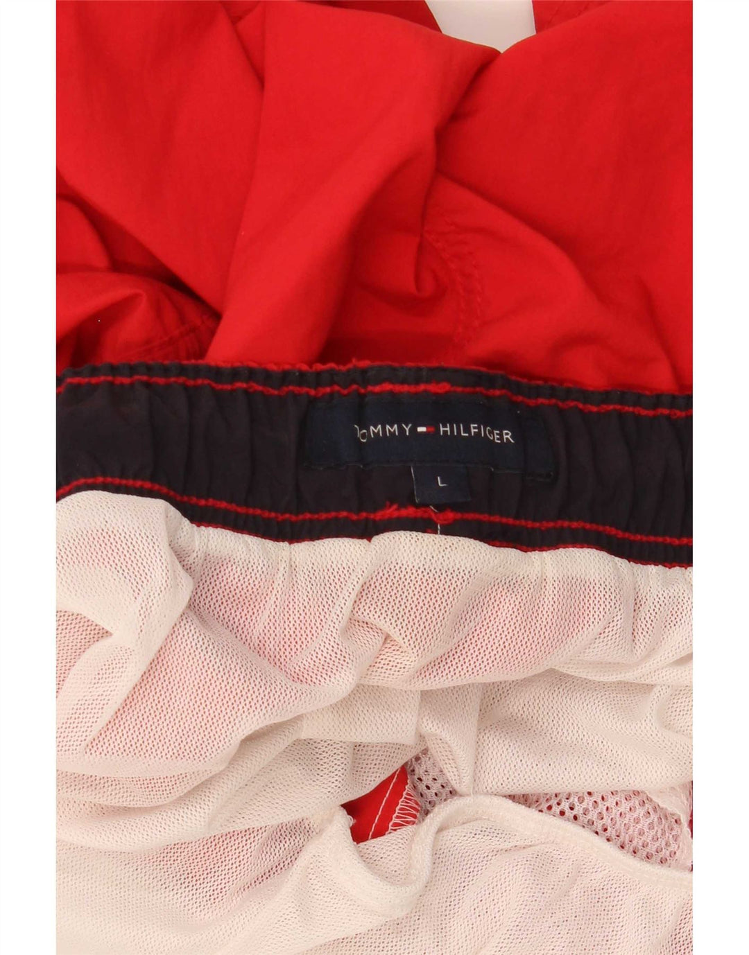 Pantaloncini da bagno da uomo Tommy Hilfiger grandi rossi