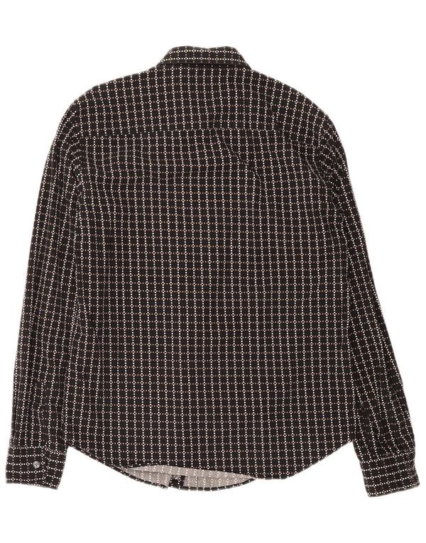 Camicia da uomo Calvin Klein Jeans grande nera geometrica