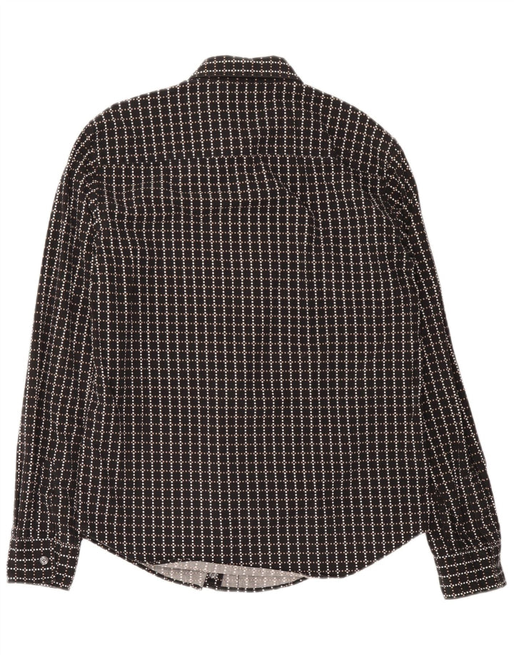 Camicia da uomo Calvin Klein Jeans grande nera geometrica