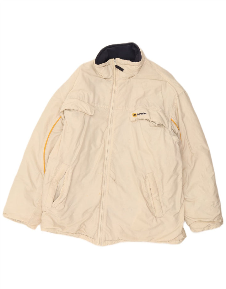Giacca a vento da uomo Lotto UK 38 nylon bianco sporco medio