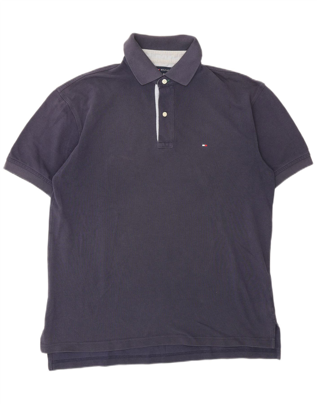 TOMMY HILFIGER Polo da uomo in cotone blu navy medio
