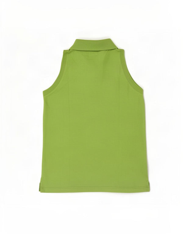 Polo senza maniche da donna Fila IT 42 verde medio