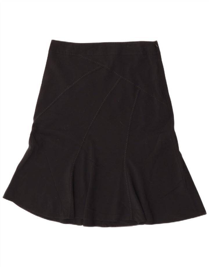 Gonna a tromba da donna Marks & Spencer UK 14 Large W32 Poliestere nero