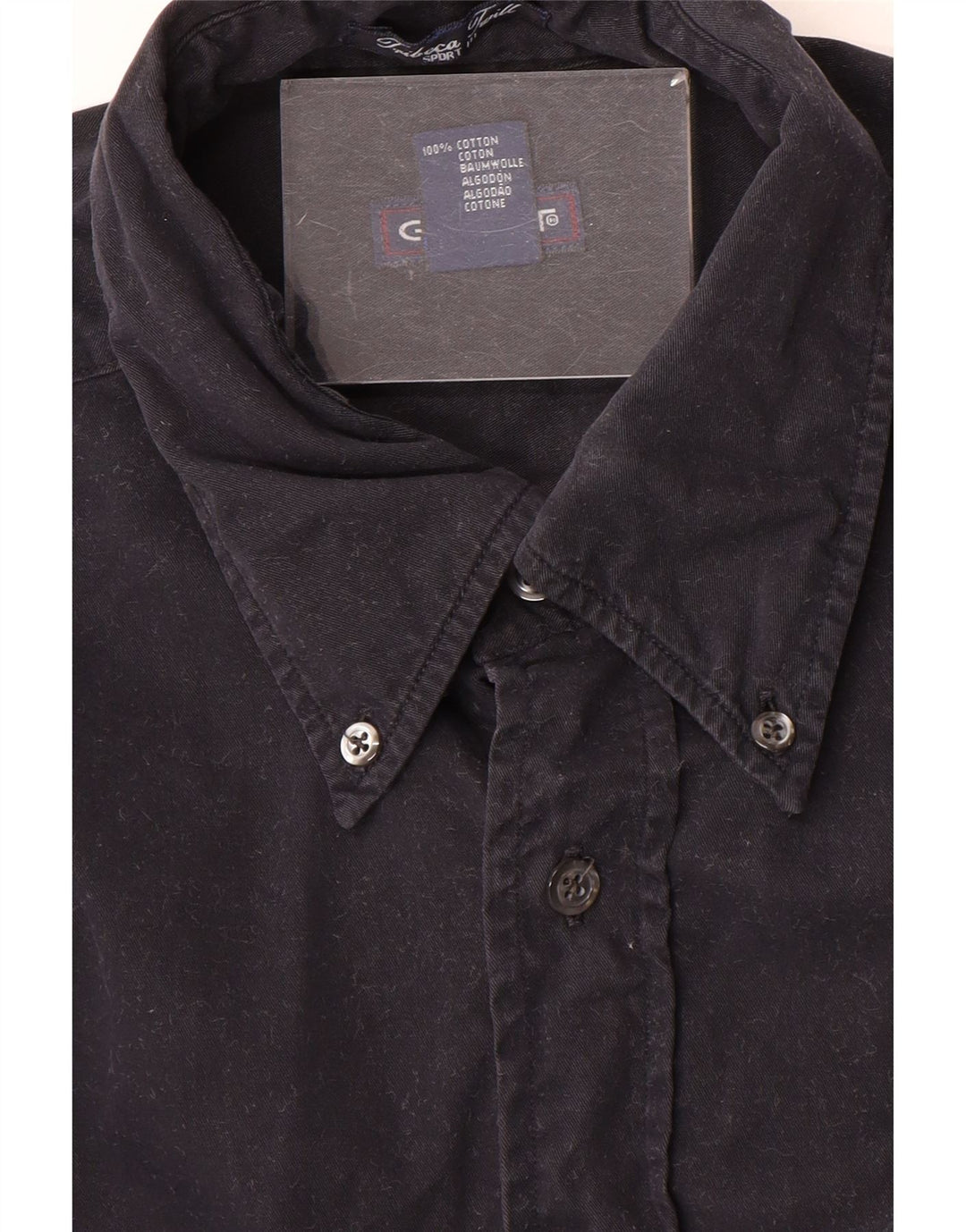 Gant Camicia da uomo grande in cotone blu navy