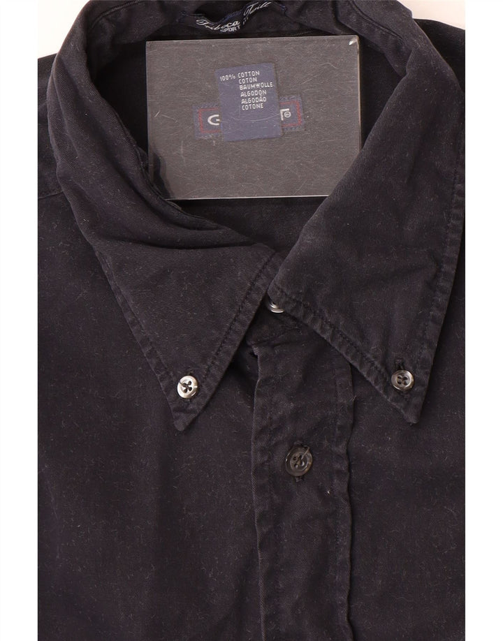 Gant Camicia da uomo grande in cotone blu navy