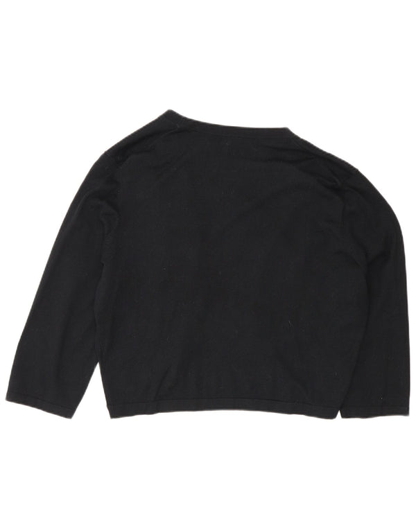 Maglione cardigan bolero da donna Hobbs con maniche a 3/4 UK 18 XL modal nero