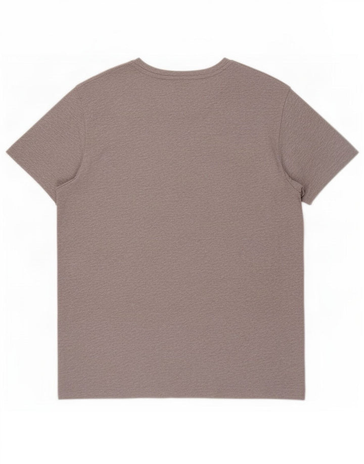 Gant T-shirt da uomo Top in cotone mélange grigio medio