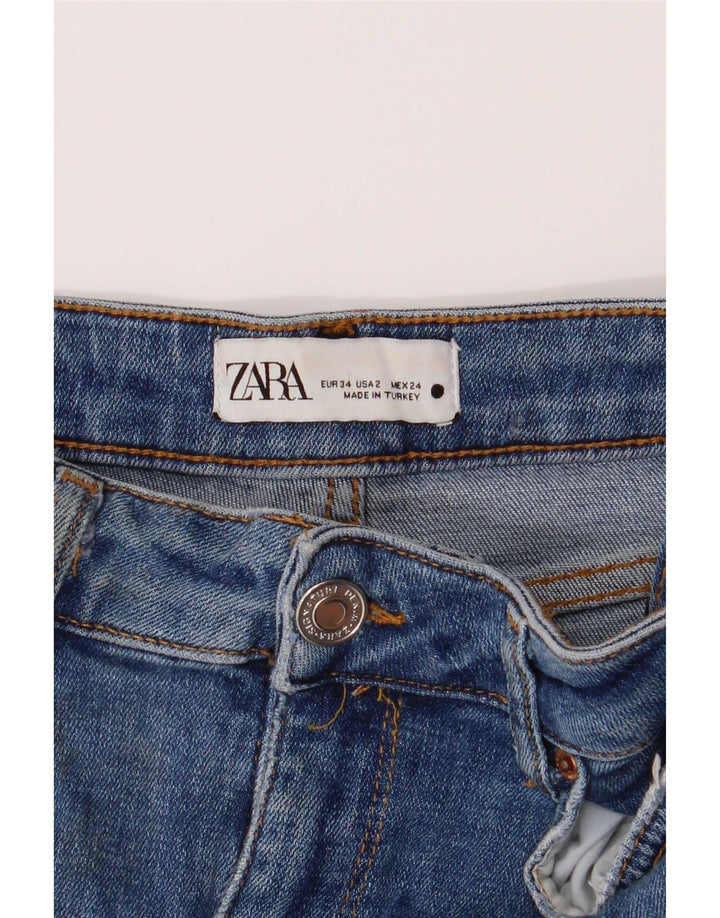 Jeans svasati da donna Zara EU 34 2XS W24 L30 Blu