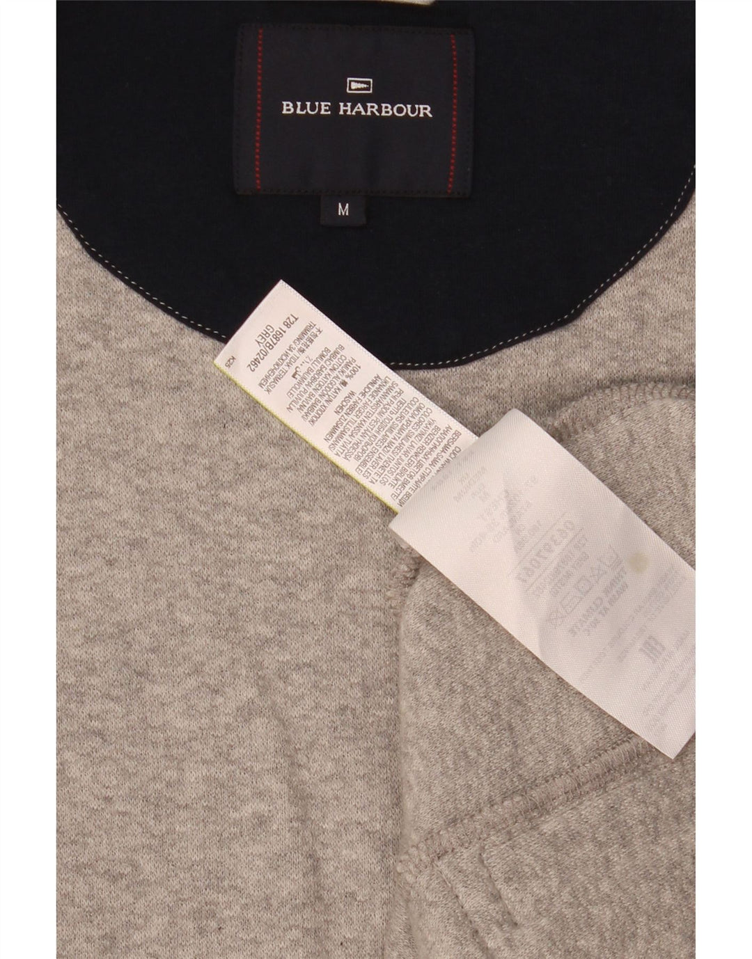 Giacca da ginnastica da uomo Marks & Spencer Blue Harbour in cotone grigio medio