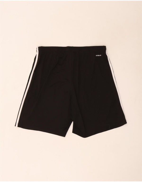 Pantaloncini sportivi Adidas da uomo vestibilità regolare XL neri in poliestere sportivo