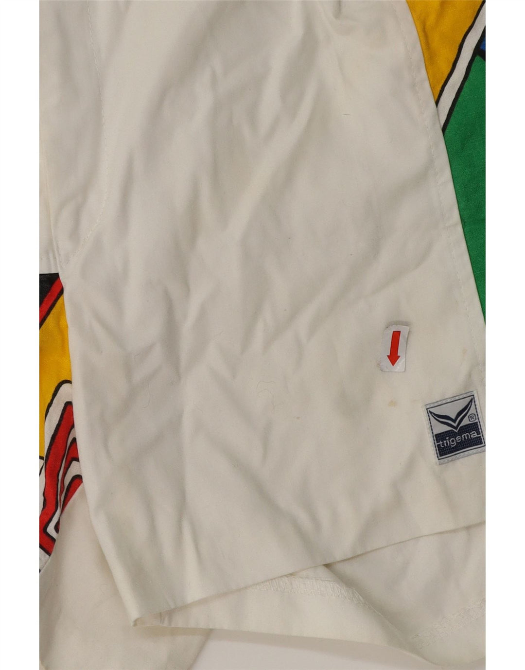 Pantaloncini chino da uomo TRIGEMA IT 52 XL W36 Cotone geometrico bianco