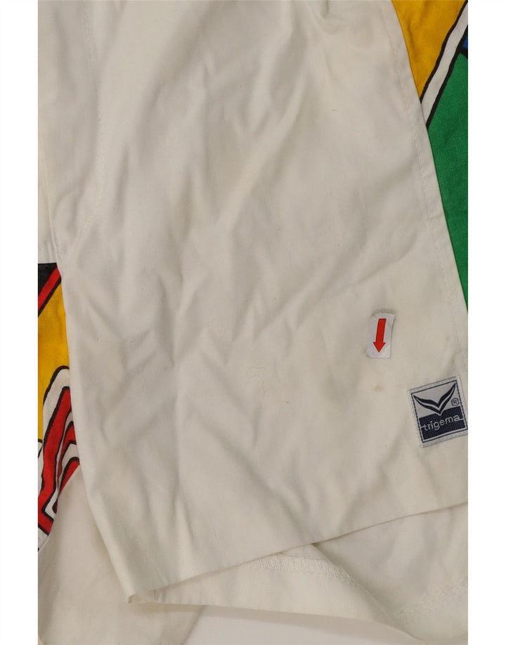 Pantaloncini chino da uomo TRIGEMA IT 52 XL W36 Cotone geometrico bianco