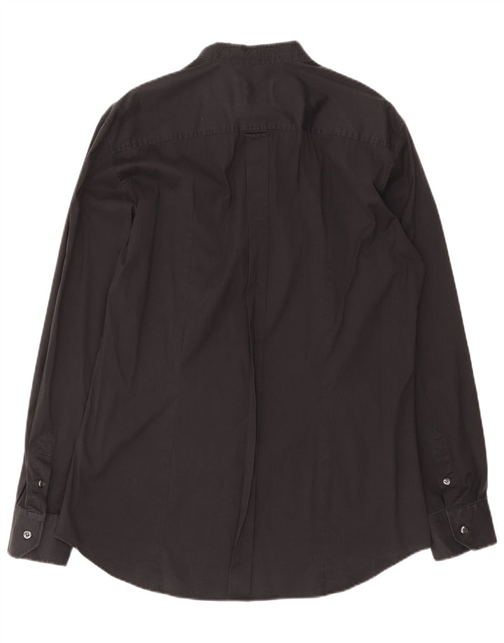 Camicia slim da uomo Dolce & Gabbana taglia 43 grande cotone nero
