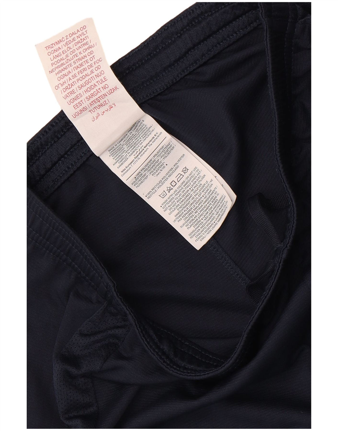Pantaloncini sportivi Nike da ragazzo Dri Fit 10-11 anni medio blu navy poliestere