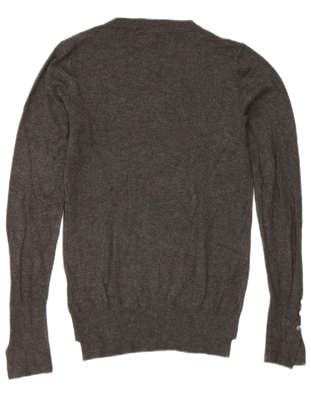 Maglione maglione girocollo da donna Zara UK 8 piccolo grigio