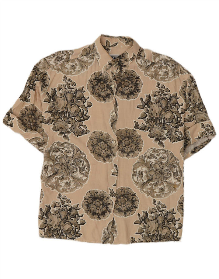 Camicia a maniche corte da donna Camel Active EU 42 Grande viscosa floreale beige