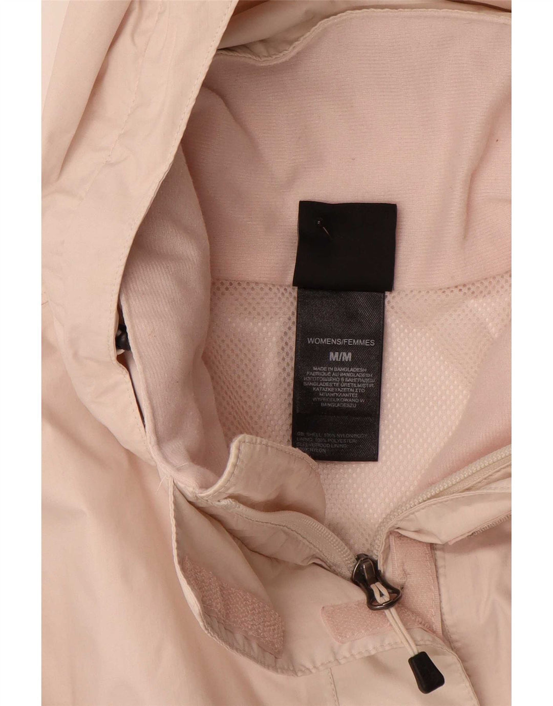 Giacca antipioggia da donna con cappuccio The North Face UK 14 poliestere rosa medio