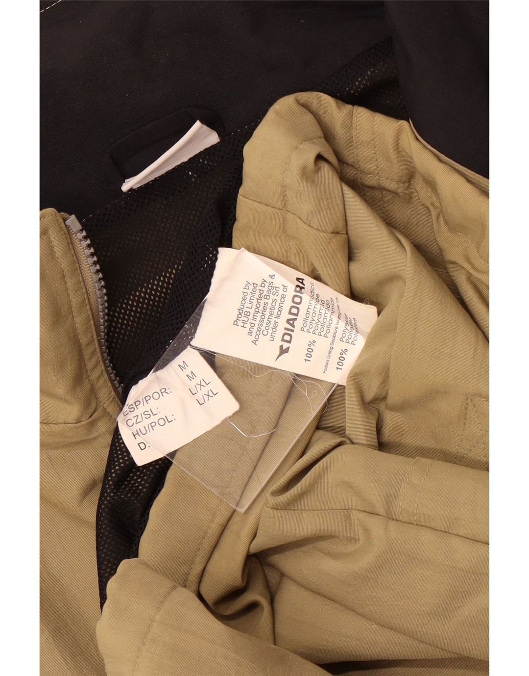 Giacca antipioggia da uomo Diadora UK 40 Large Beige Poliammide