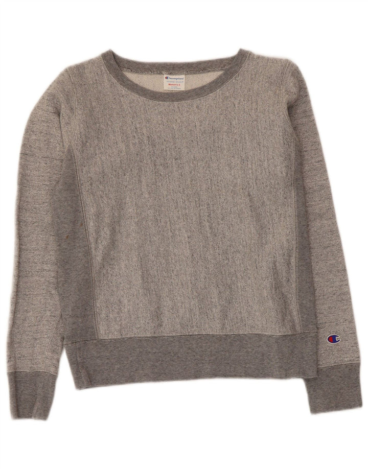 Felpa da donna Champion Jumper UK 10 Small Grey Colourblock
