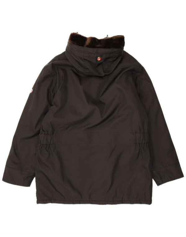 Giacca a vento con cappuccio da uomo Cape Horn UK 40 grande poliestere nero