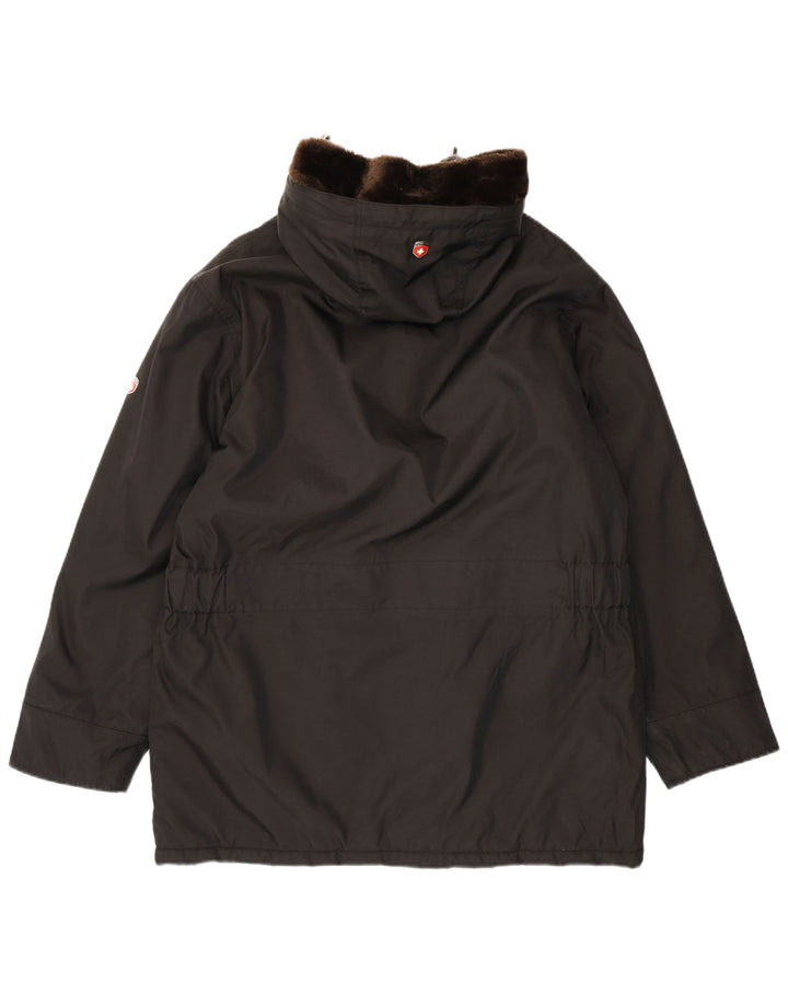 Giacca a vento con cappuccio da uomo Cape Horn UK 40 grande poliestere nero