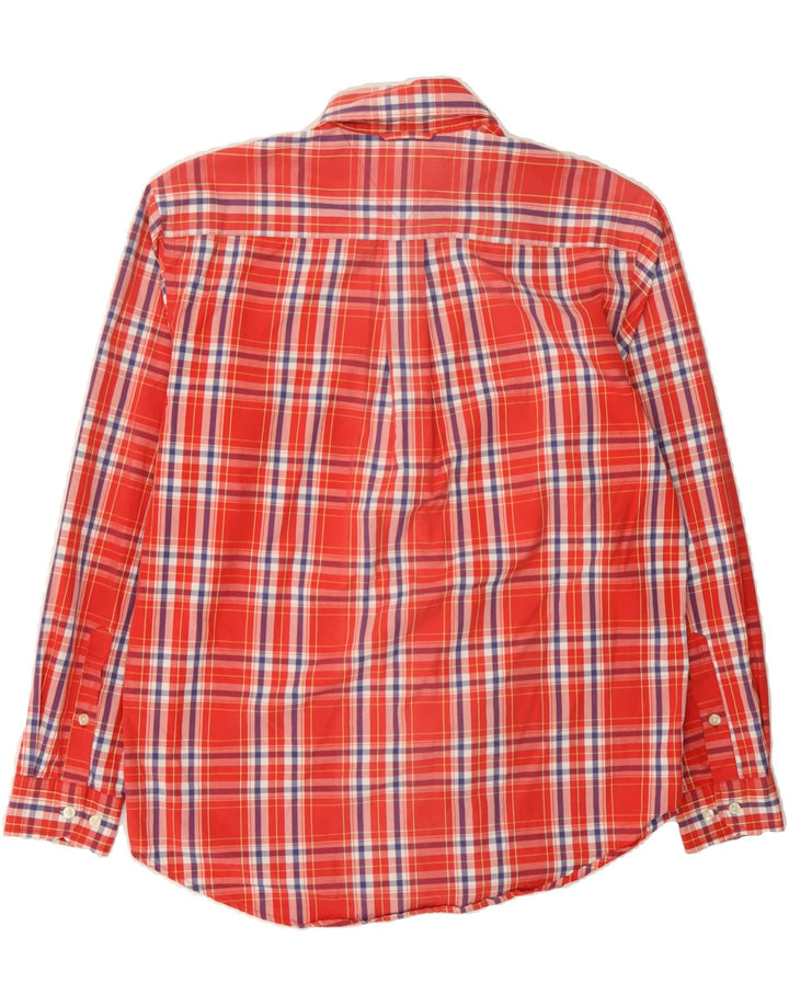 TOMMY HILFIGER Mens Shirt Small Red Check Cotton Vintage Tommy Hilfiger and Second-Hand Tommy Hilfiger from Messina Hembry 