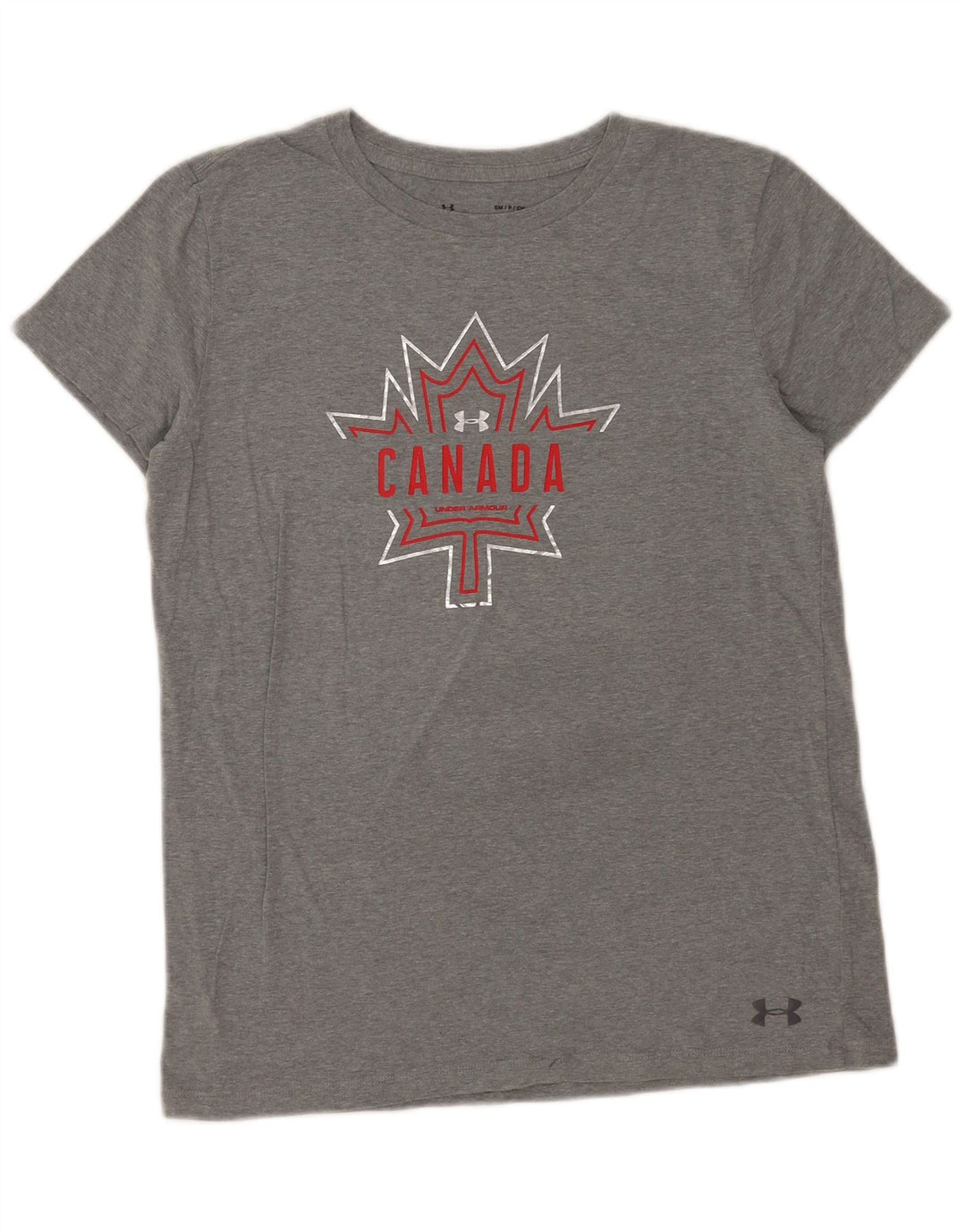 Maglietta grafica Under Armour da uomo Canada Top piccola grigia