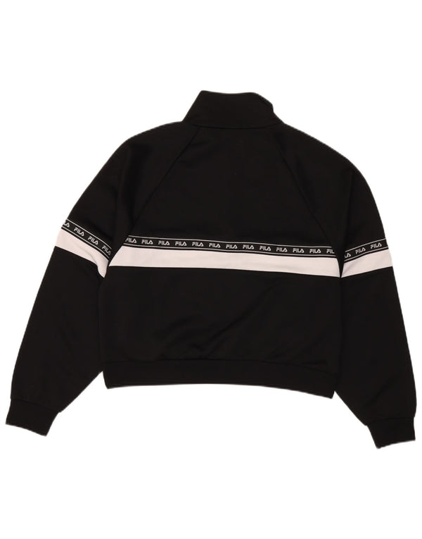 Felpa grafica da donna Fila Jumper UK 14 Medium Black Colourblock Sports
