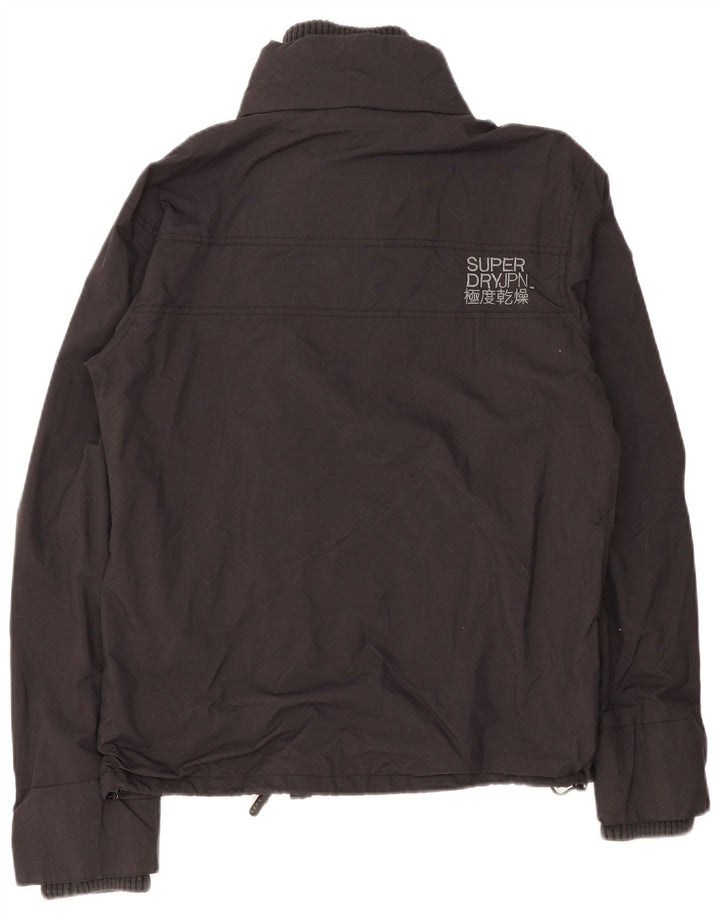 Giacca antipioggia da donna Superdry UK 16 grande nylon nero