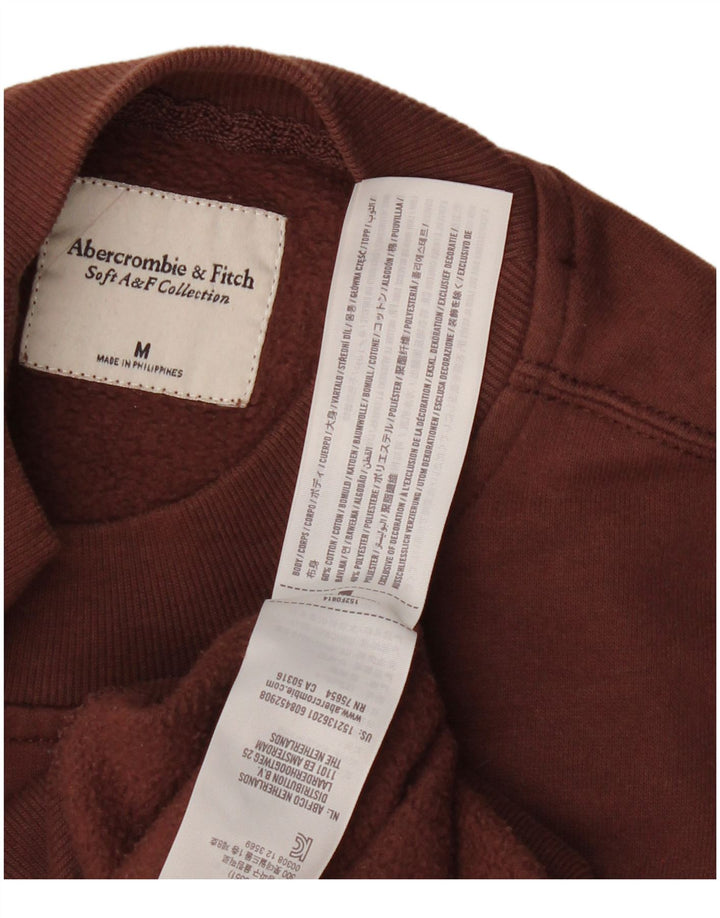 Felpa grafica da donna Abercrombie & Fitch UK 14 Marrone medio