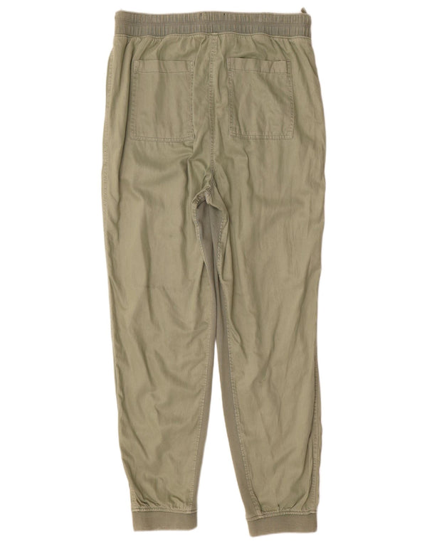 Pantaloni chino da jogging da donna Marks & Spencer UK 16 Large W36 L32 Khaki