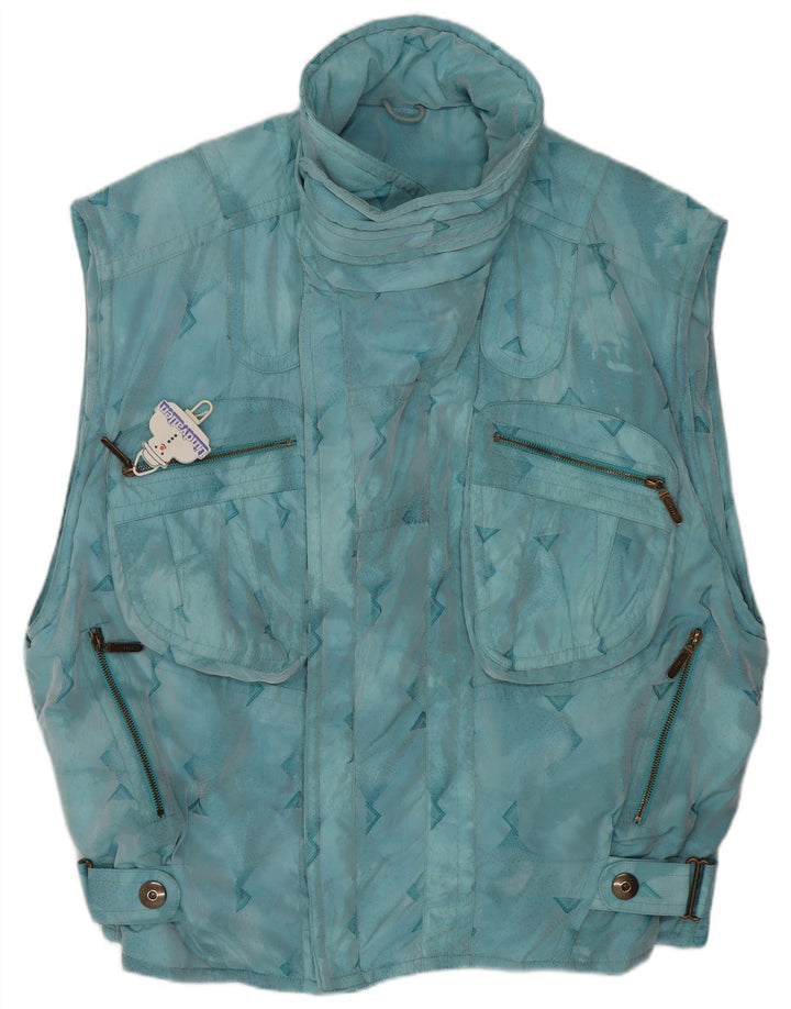 Gilet da uomo Emmegi UK 38 Poliammide geometrica blu medio