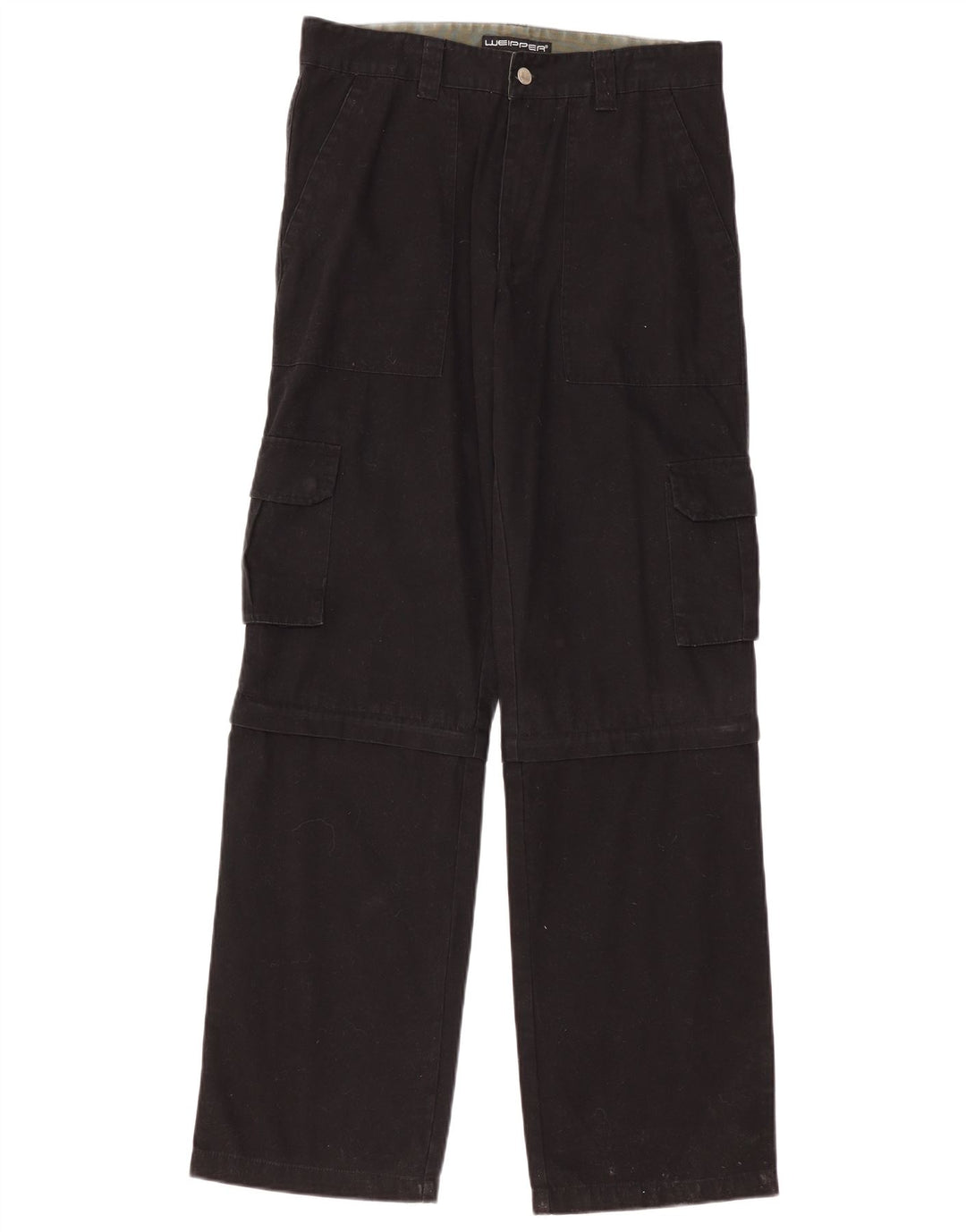 Pantaloni cargo dritti da uomo Weipper W34 L34 cotone nero