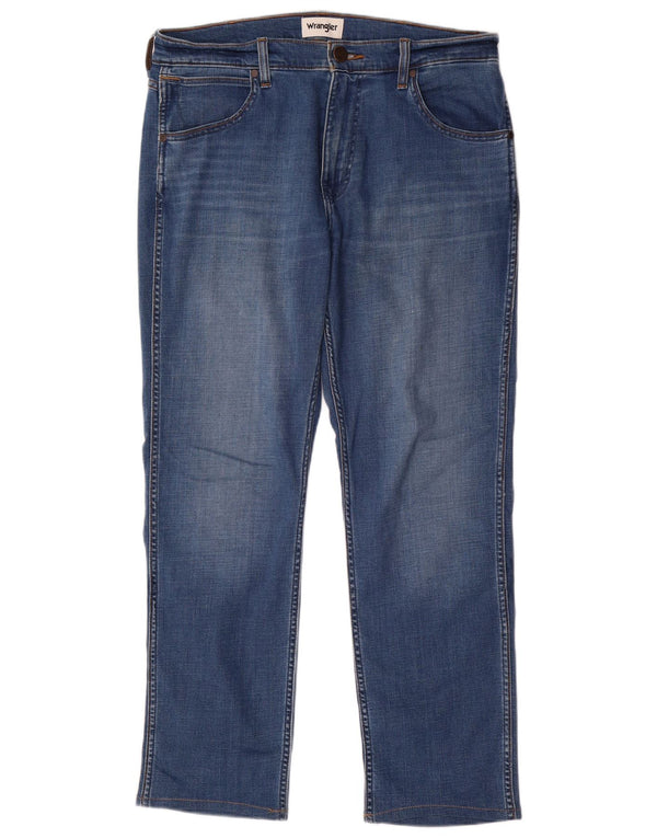 Jeans dritti Wrangler da donna Greensboro W32 L29 cotone blu