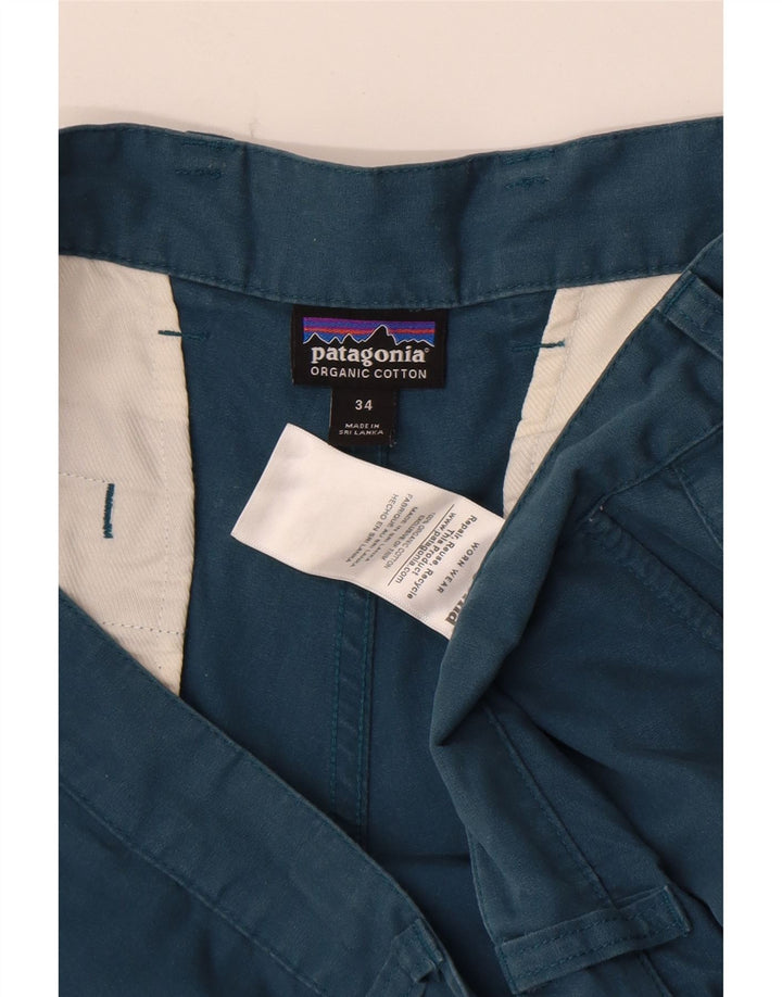 Pantaloncini chino da uomo Patagonia W34 Large in cotone blu