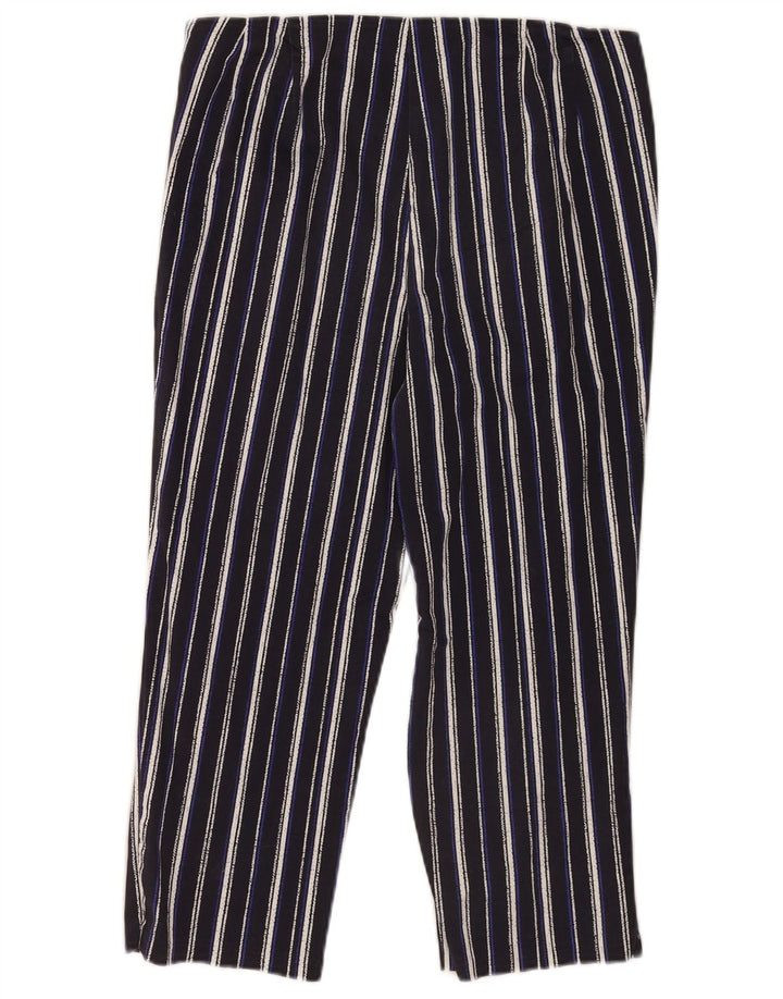 Pantaloni Capri da donna Marks & Spencer UK 12 Medium W30 L20 Blu Navy