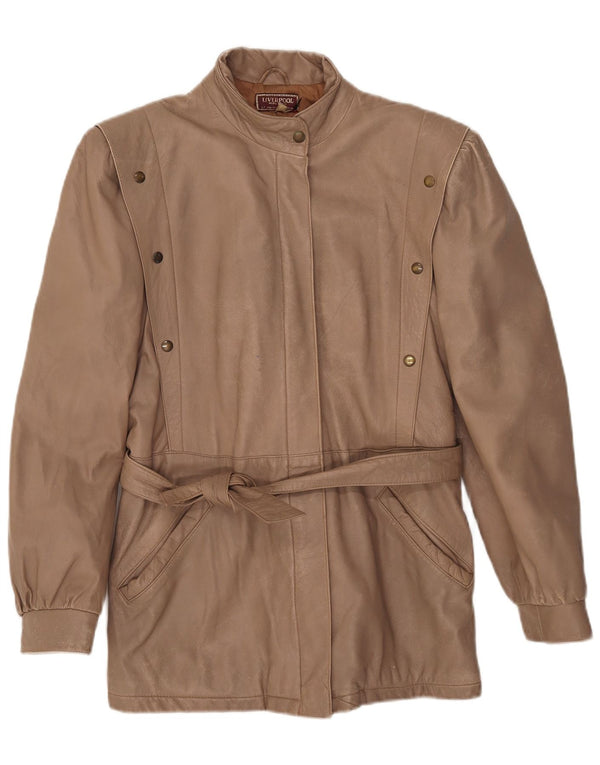 Giacca in pelle da donna Liverpool IT 46 Large in pelle beige
