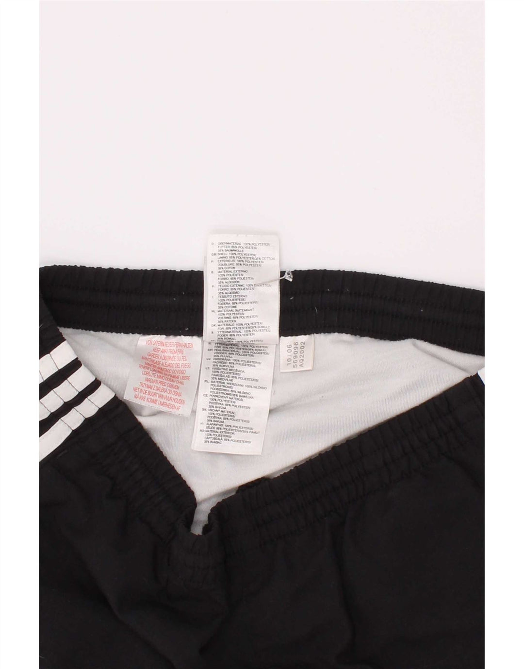 Pantaloncini sportivi Adidas da ragazzo 9-10 anni in poliestere nero