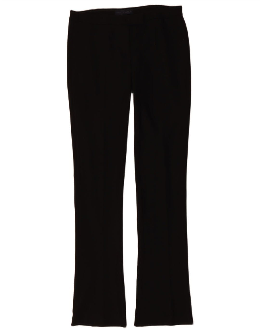Pantaloni da Abito Trussardi Donna Bootcut IT 40 Small W30 L34 Poliestere Nero