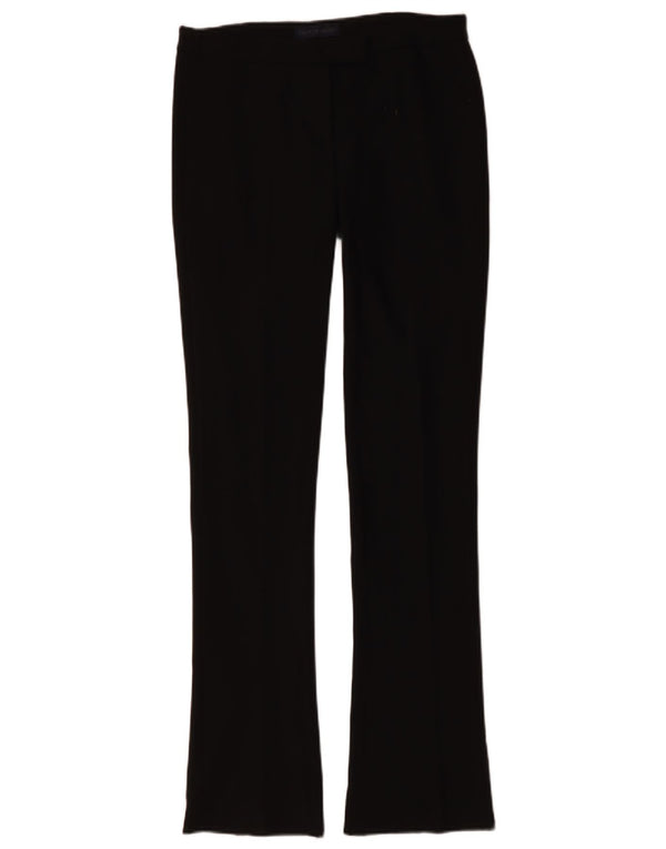 Pantaloni da Abito Trussardi Donna Bootcut IT 40 Small W30 L34 Poliestere Nero