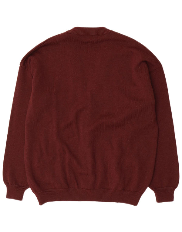 Maglione cardigan da uomo Il Granchio a righe bordeaux grandi