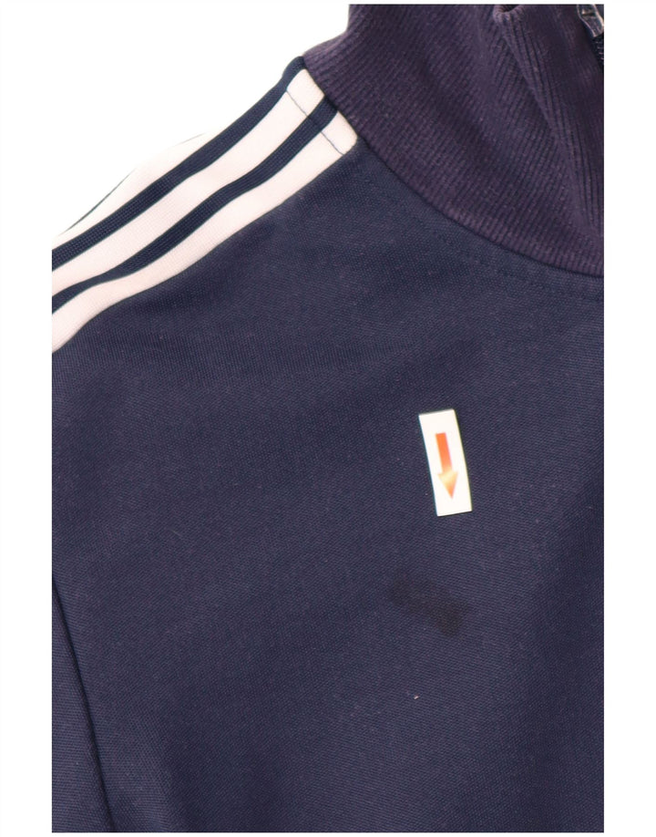 Giacca sportiva da uomo Adidas, giacca media, blu navy, in poliestere